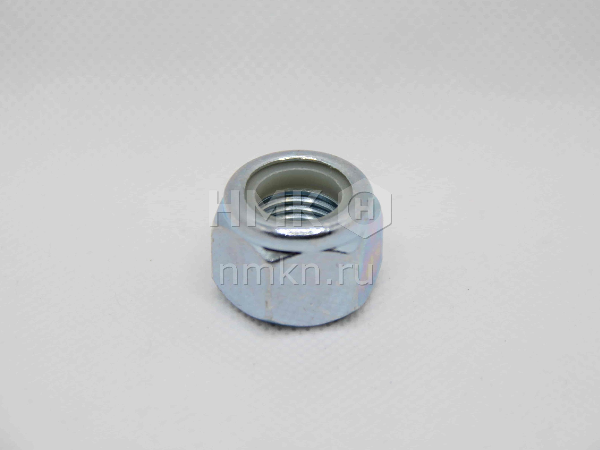 Гайка 14х1,5 с белым нейлоновым кольцом самоконтрящаяся высокая цинк гайка 14х1.5 с белым нейлоновым кольцом самоконтрящаяся высокая в интернет-магазине НМК